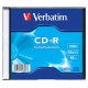CD-R lemez, 700MB, 52x, 1 db, vékony tok, VERBATIM 