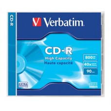 CD-R lemez, 800MB, 90min, 40x, 1 db, normál tok, VERBATIM