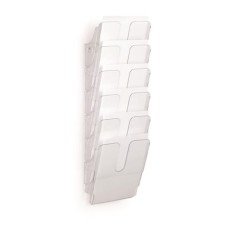 Prospektustartó, fali, álló, A4, DURABLE 