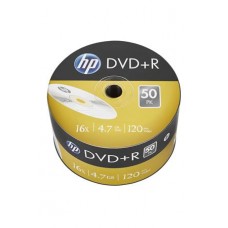 DVD+R lemez, 4,7 GB, 16x, 50 db, zsugor csomagolás, HP