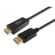Átalakító kábel, DisplayPort-HDMI, 3m, EQUIP