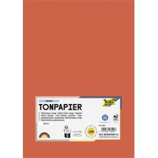 Színes papír, A4, 130 g, 100 lap, FOLIA, narancs
