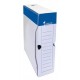 Archiválódoboz, A4, 80 mm, karton, VICTORIA OFFICE, kék-fehér