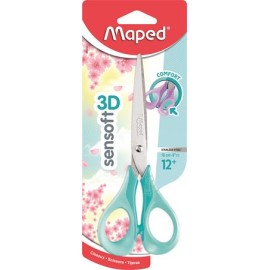 Olló, iskolai, 16 cm, rugalmas nyél, MAPED 