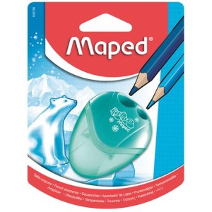 Hegyező, kétlyukú, tartályos, MAPED 'I-Gloo', vegyes színek
