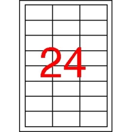 Etikett, 64,6x33,8 mm, poliészter, időjárásálló, fehér, APLI, 2400 etikett/csomag