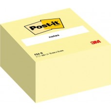 Öntapadó jegyzettömb, 76x76 mm, 450 lap, 3M POSTIT, sárga