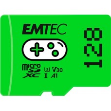 Memóriakártya, microSD, 128GB, UHS-I/U3/V30/A1, EMTEC 