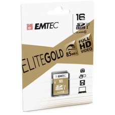 Memóriakártya, SDHC, 16GB, UHS-I/U1, 85/20 MB/s, EMTEC 
