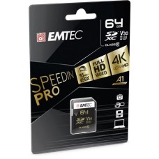 Memóriakártya, SDXC, 64GB, UHS-I/U3/V30, 95/85 MB/s, EMTEC 