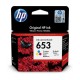 3YM74AE Tintapatron DeskJet Plus Ink Advantage 6075 All-in-One nyomtatóhoz, HP 653, c+m+y, 200 oldal