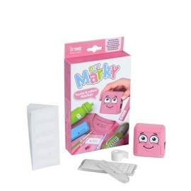 Bélyegző textilhez, kirakós COLOP 'Marky', pink ház, fekete párnával