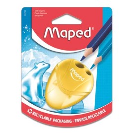 Hegyező, kétlyukú, tartályos, MAPED 'I-Gloo', vegyes színek